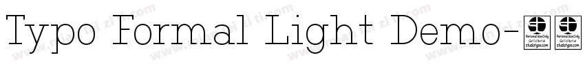 Typo Formal Light Demo字体转换